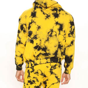 Conjunto Deportivo Extra Grande para Hombre, Estilo Urbano, Amarillo y Negro con Logotipo Personalizado, Conjuntos Deportivos Extra Grandes para Hombre al por Mayor - Product Image 3