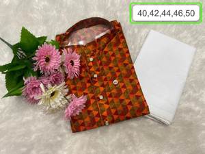 Hot Sealing Jacquard With Printed Work <b>Mens</b> <b>Kurta</b> Pajama <b>Indian</b> Export Quality Manufacturer From Surat At Cheap Rate For Sale - Product Image 3