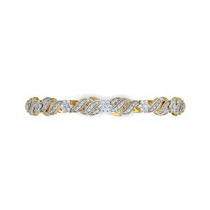 AJRETAIL Bracelet en or jaune 14K-22K avec diamant naturel torsadé de 2,27 carats, couleur HI, clarté VS-SI, IGI, unisexe - Product Image 6