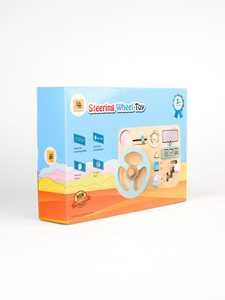 Wooden Steering Wheel Toy – <b>Montessori</b> Busy <b>Board</b> for Kids - Product Image 6