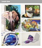 Máquina de Pintura Mural 3D, Impresora Digital UV de Inyección de Tinta Vertical, Pantalla Táctil Inalámbrica, Cabezal de Impresión Dx7, Nueva con 1 Año de Garantía