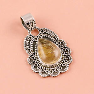 925 argent Sterling naturel cornaline pierre précieuse pendentif Antique bijoux en argent fournisseur direct pour les mariages pendentifs fins breloques - Product Image 5