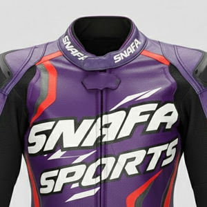 Veste en cuir de moto de course à manches longues sur mesure Logo personnalisé Respirant Haute qualité Prix bas Vestes de moto - Product Image 3
