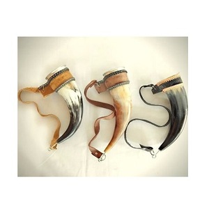 Chopes à bière en corne de qualité supérieure avec support en bois, chopes à boire viking en corne, chope à bière pour fête de club - Product Image 4