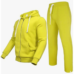 Trajes de sudor Unisex de excelente calidad, conjunto de dos piezas de talla grande y peso pesado, chándal transpirable 100% algodón Unisex - Product Image 1