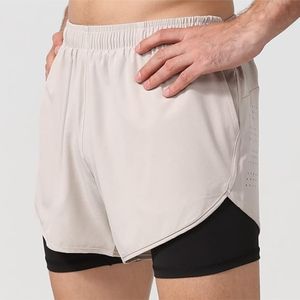 Pantalones cortos de poliéster personalizados de secado rápido para correr deportes gimnasio para hombres con bolsillo con cremallera para hombres - Product Image 2