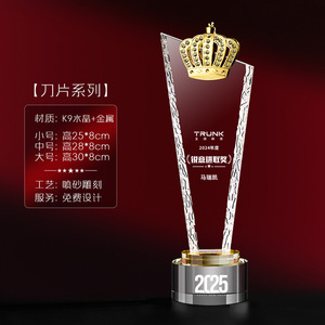 Crystal Star <b>Trophy</b> for Kids Sports Competitions Employee Awards Annual Meetings-UV Printed Metal Base - Product Image 5