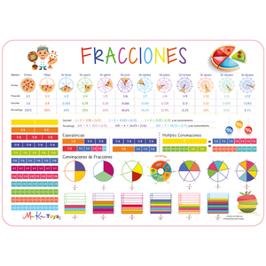 Fractions Matériel éducatif interactif Avant et arrière Enfants Jeunes École primaire - Product Image 1
