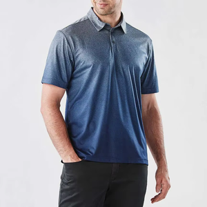 Chemises polo pour hommes de haute qualité, sur mesure, à sublimation, à texture dégradée - Product Image 1