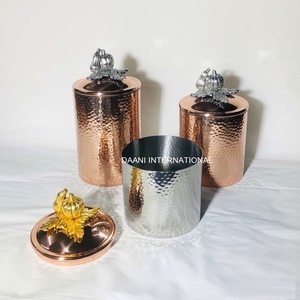 Ensemble de boîtes de rangement de cuisine en noir mat, sans danger pour les aliments, avec couvercle en forme de citrouille dorée, ensemble de pots de décoration d'intérieur de luxe pour le thé, le café, le sucre et les cadeaux - Product Image 4