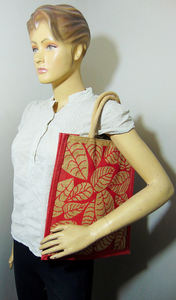 Bolsas de compras de yute reutilizables ecológicas duraderas, tela con diseño de logotipo personalizado, cierre de cremallera, Asa de hombro, uso multiusos empaquetado - Product Image 2