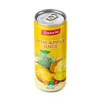 Datafa OEM/ODM Ananassap 250ml blikje met en zonder vruchtvlees, puur vers fruitsap