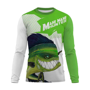 Camisa de pesca de manga corta impermeable con protección UV UPF 50 + unisex para adultos con sublimación de logotipo personalizado y secado rápido - Product Image 6