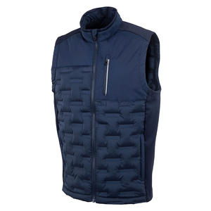 Chaleco acolchado para hombre cálido cuello en V ropa exterior Formal Otoño Invierno de talla grande cierre de cremallera personalizable OEM - Product Image 3