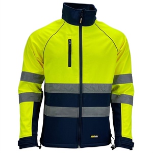 Vêtement de travail pour homme, veste Softshell haute visibilité - HH060, imperméable, sécurité - Product Image 1