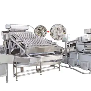 automatic prawn vannamei argentina red peeling machine, shrimp ,shrimp peeler and deveiner machine