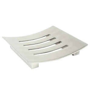 Porte-savon mural en acier inoxydable argent brossé Porte-savon en métal avec design moderne étanche - Product Image 5