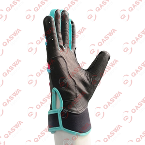 Nouveau design de gants de frappeur en cuir de haute qualité, prix de gros, gants de frappeur de baseball à manchette courte personnalisés - Product Image 3
