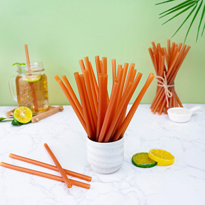 Disposable vegetable flour drinking straws eco friendly rice straw bulk supply from Vietnam factory - Product Image 6