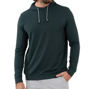 Sudadera con Capucha Personalizada OEM 100% Algodón Transpirable de Secado Rápido para Hombre, Ligera, Informal, Básica, de Verano, Marca Privada 2026 - Product Image 3