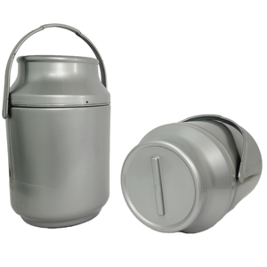 Milk Can Shaped Cooler Box 4L Ice Chest Beverage Cooling Box Plastic Ice Box for Camping Travel Portable Ice Cooler