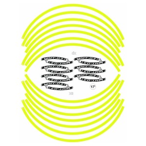Kit Adesivi per Moto Giallo Fluorescente da 17 Pollici Compatibile con Yamaha MT-03 2025 - Product Image 3