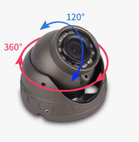 Caméra dôme pour véhicule AHD 1080P | Caméra de recul étanche avec 12 LED IR pour vision nocturne, boîtier métallique, pour autobus scolaire, camion, fourgonnette