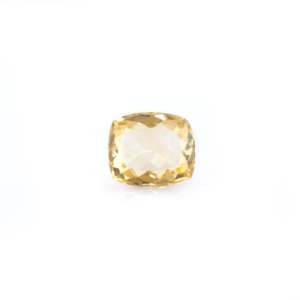 Piedra Preciosa Natural de Citrino Amarillo, 7.65 Quilates, Corte Ovalado Facetado, Tamaño Personalizable, con Reverso Plano, Efectos Ópticos Calibrados - Product Image 1