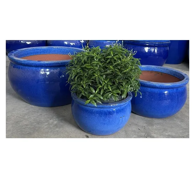 NOVOS Produtos Delta Bowl Feito de Cerâmica Natural Bom Preço Acabamento Vidrados para Interior e Exterior Flower Pot Contemporânea