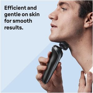 Afeitadora Eléctrica Braun Serie 6, Afeitadora Eléctrica Húmeda y Seca para Hombres con Accesorio Recortador de Barba EasyClick, Estándar de Carga - Product Image 3
