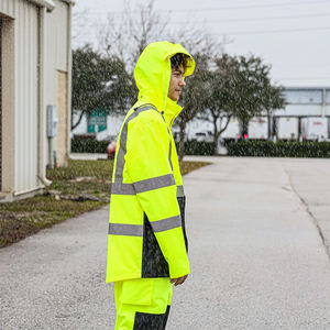 High Visibility Reflective <b>Hi</b> <b>Vis</b> Construction Safety <b>Jacket</b> <b>Waterproof</b> Lightweight for Traffic for Work & Safety Clothing - Product Image 5