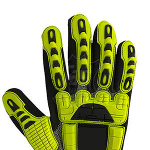 Gants de travail robustes pour adultes avec protection des jointures en TPR, résistants aux coupures et anti-vibrations - Product Image 4