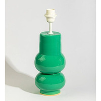 Lampe de table LED en gros, vert sauge, décoration intérieure, base de lampe laquée, conception OEM, emballage personnalisé, chambre à coucher méditerranéenne, HNH Vietnam