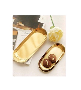 Plateau de service de luxe en acier inoxydable avec base large et poignées confortables pour un service alimentaire efficace - Product Image 2