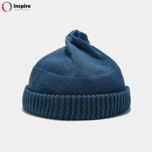 Bonnet tricoté blanc avec Logo brodé pour homme et femme, bonnet d'hiver chaud, nouvelle mode - Product Image 5