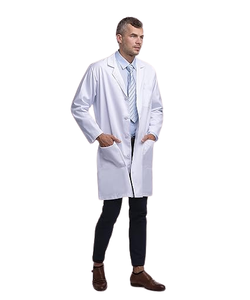 Bata de laboratorio profesional para hombres, manga clásica, bata de laboratorio, profesional para estudiantes para hombres - Product Image 3