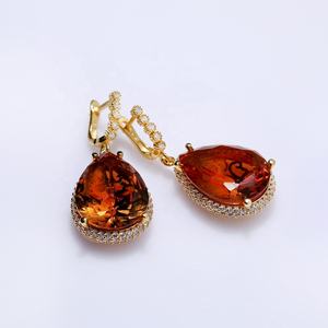 Sultanite CZ Pendiente colgante de plata en forma de pera Venta al por mayor Turco hecho a mano 925 Joyería fina de plata esterlina - Product Image 4