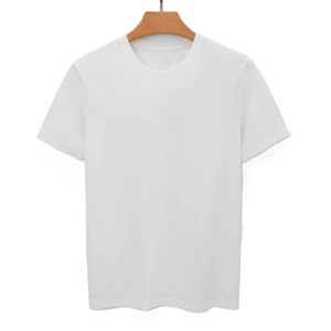Camiseta de hombre 100% algodón ropa de calle de lujo Camiseta de cuello redondo en blanco de gran tamaño para hombres y mujeres fábrica al por mayor impresión personalizada - Product Image 3