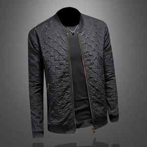 Chaqueta deportiva para hombre de primavera y otoño 2025, chaqueta de alta calidad con cremallera de color sólido de alta calidad para hombre, chaqueta universitaria de béisbol - Product Image 5