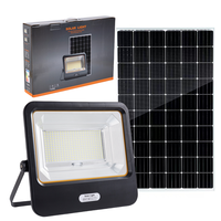 Lampu Sorot LED Tenaga Surya Super Terang Tahan Air IP67 50W100W200W300W400W500W600W ABS Penerangan Luar Ruangan untuk Taman Jalan Gudang