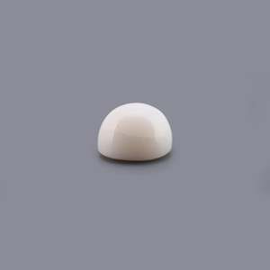 พลอยบลูโทแพซรูปไข่ทรงหลวมขนาด 7.73 กะรัต ขัดเงา พร้อมปะการังสีขาว - Product Image 3