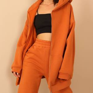 Alabaster Color Interlock French Terry Cotton Fabric 65% Cotton 35% Polyester Blended Brushed Fleece Knitted Terry Dress - Product Image 3