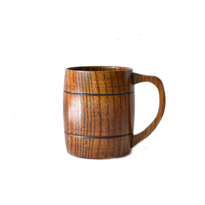 Copa de Vino Clásica Vintage, Hecha a Mano en Madera de Roble, con Forma de Cubo, para Bar, Pub, Cerveza, Té, Café - Product Image 6