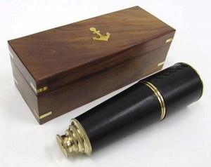 Telescopio Monocular de mano plateado, catalejo pirata portátil, navegación pirata de latón náutico, telescopio artesanal de latón - Product Image 5