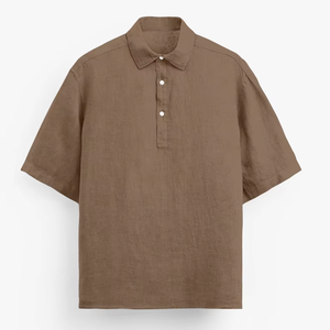 Vêtements de travail pour hommes, chemise en tricot 100% coton anti-plis avec poche - Product Image 2