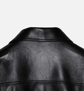 Fashion women's leather <b>jacket</b> biker style, warm lining, OEM/ODM accepted, factory supply, wholesale customization - Product Image 3