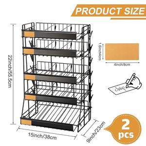 Customized for Modular Snack <b>Display</b> <b>Rack</b> with Easy Assembly for FMCG Product Showcasing (Made in India) - Product Image 3