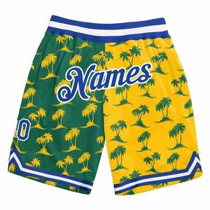 Pantalones cortos de malla de baloncesto por sublimación personalizados para hombre Prendas de abrigo de verano Pantalones cortos de baloncesto de malla sublimada Precio razonable OEM - Product Image 1