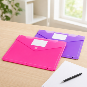 Carpeta de Archivos de Oficina con Solapa de Velcro y 3 Orificios para Documentos A4 de PP - Product Image 2