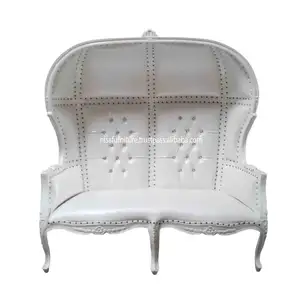 Divano a due posti francese evento trono di nozze sedia a baldacchino bianco su bianco soggiorno sedie mobili